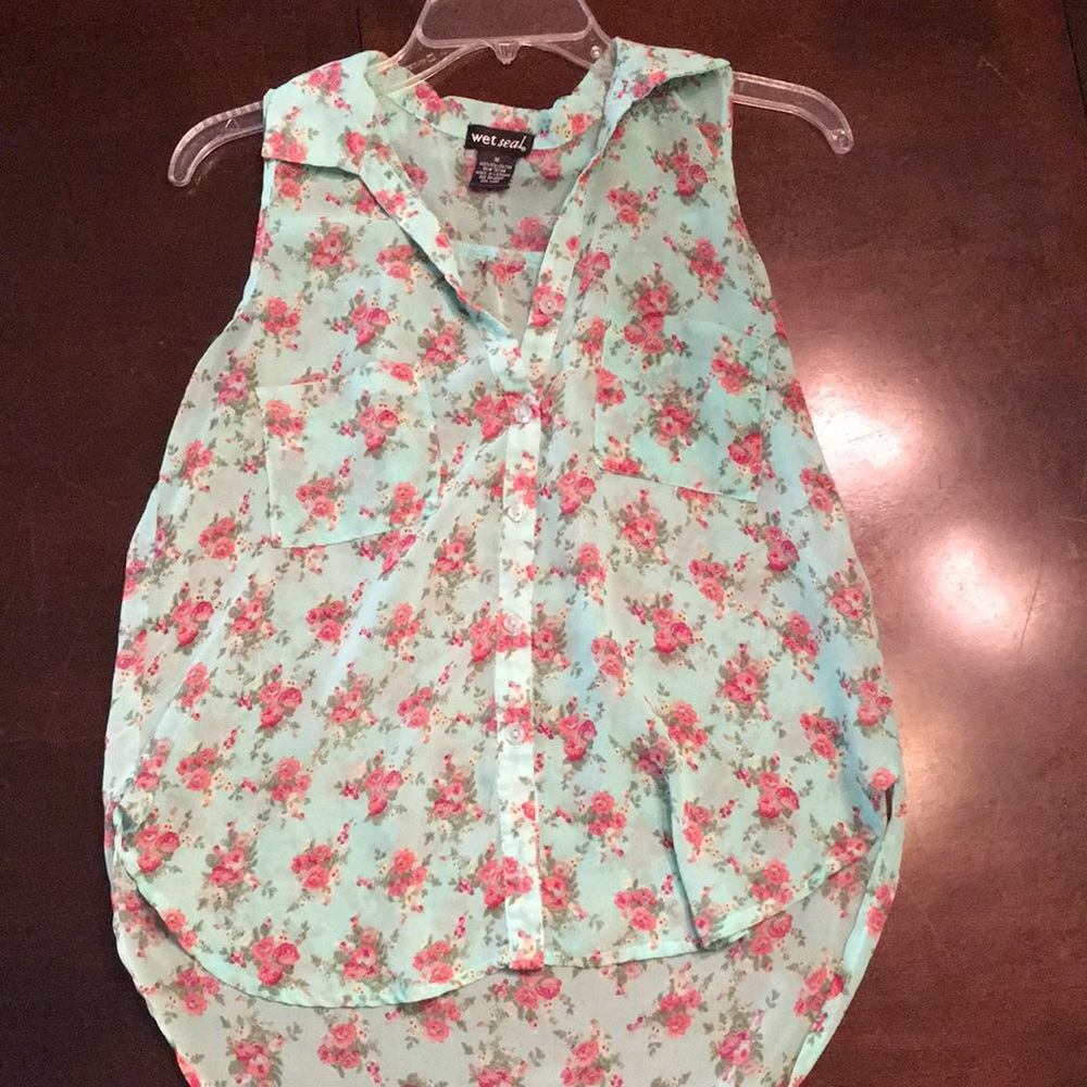 Floral dress shirt.